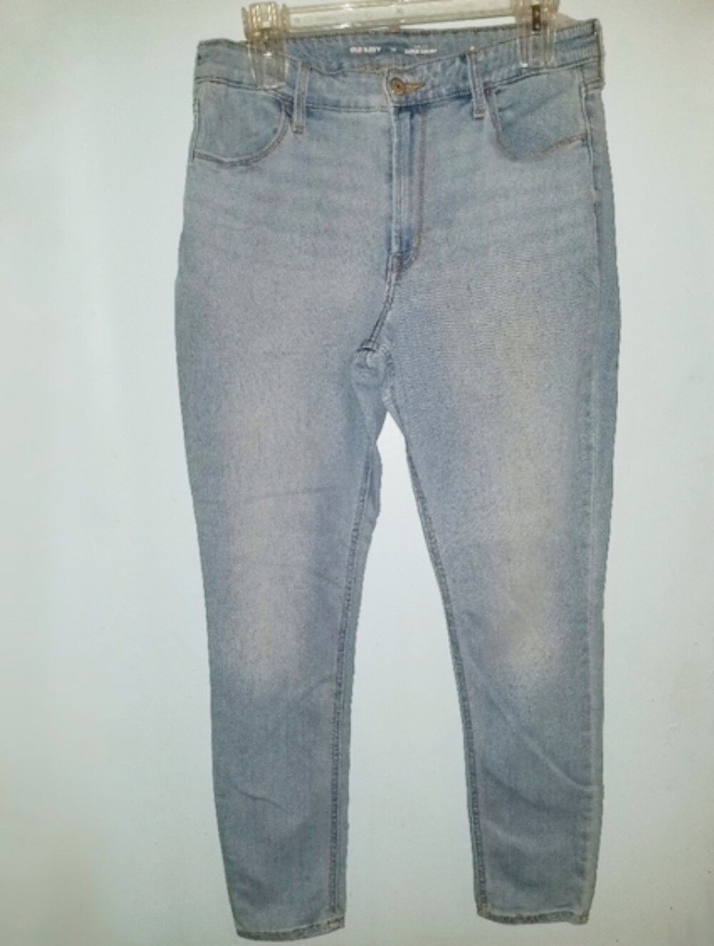 Old Navy Light Blue High Rise Super Skinny Denim Jeans 12